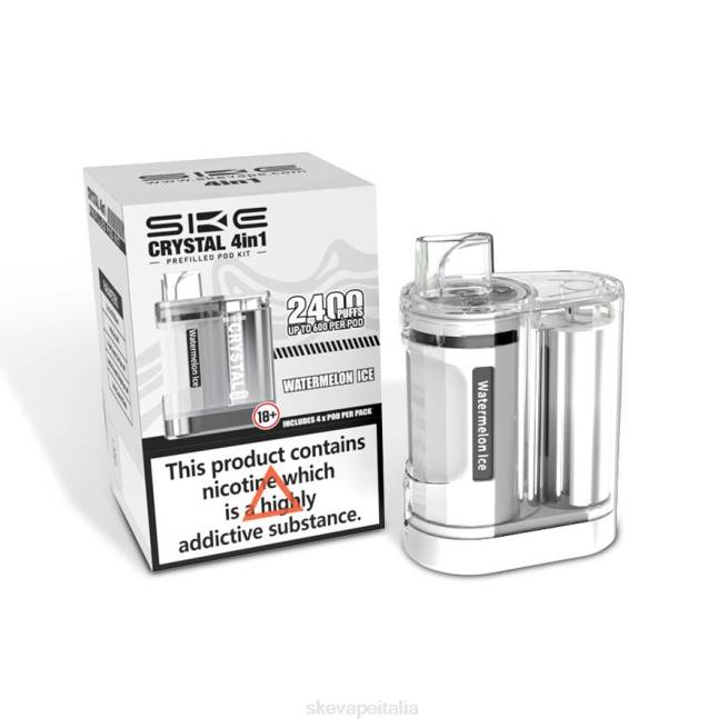 SKE Crystal Vape Website - SKE kit cialde 4 in 1 Crystal 2400 ghiaccio di anguria N6ZT10