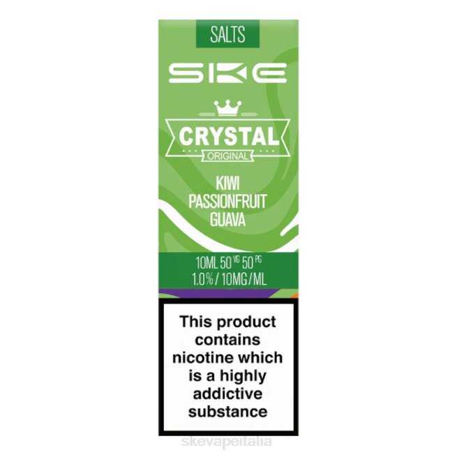 SKE Vape Flavours - SKE sale cristallino - 10 ml kiwi frutto della passione guava N6ZT115