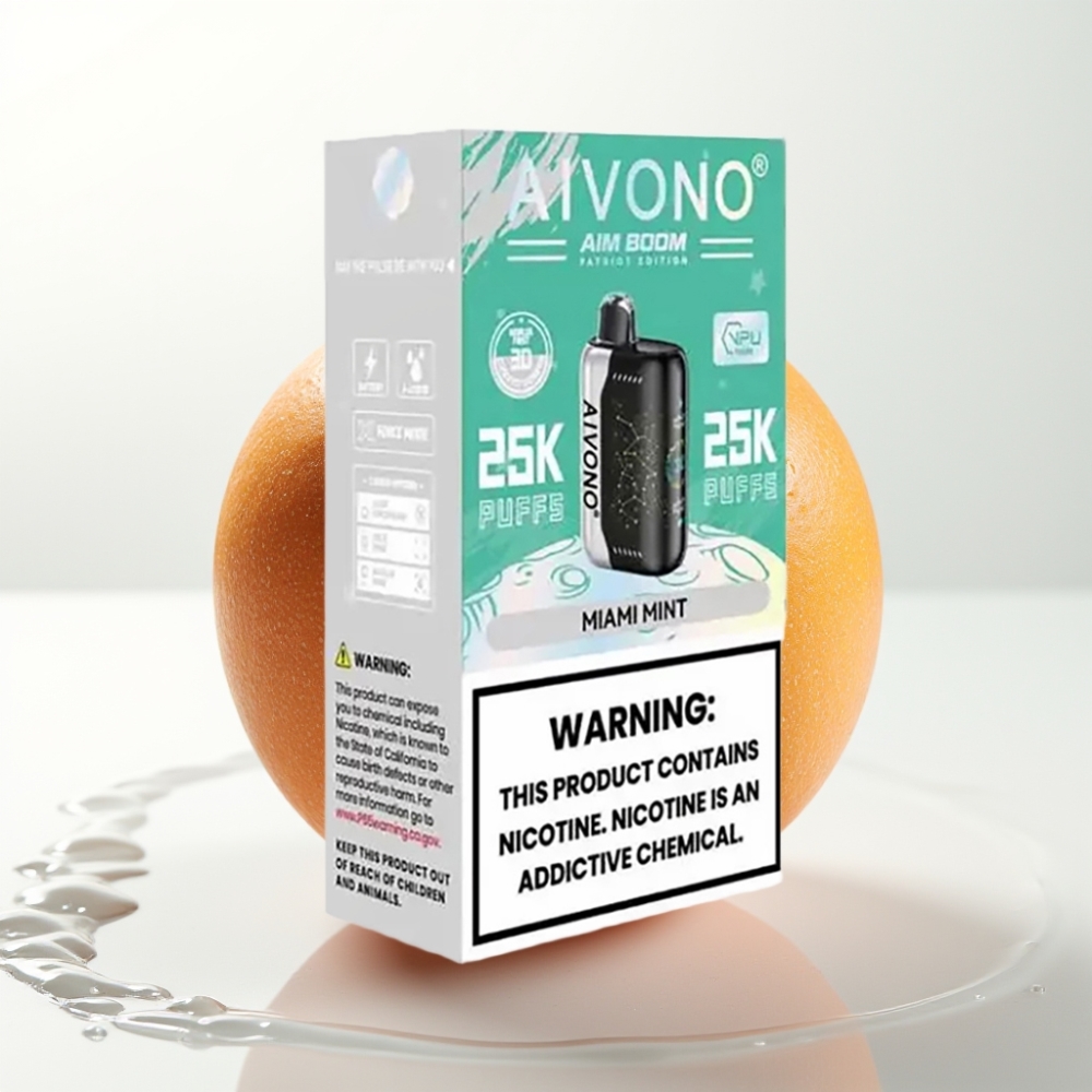 Aivono AIM BOOM 25000 Puff Miami Menta 0%/2%/3%/5% Nicotina 28ml 650mAh