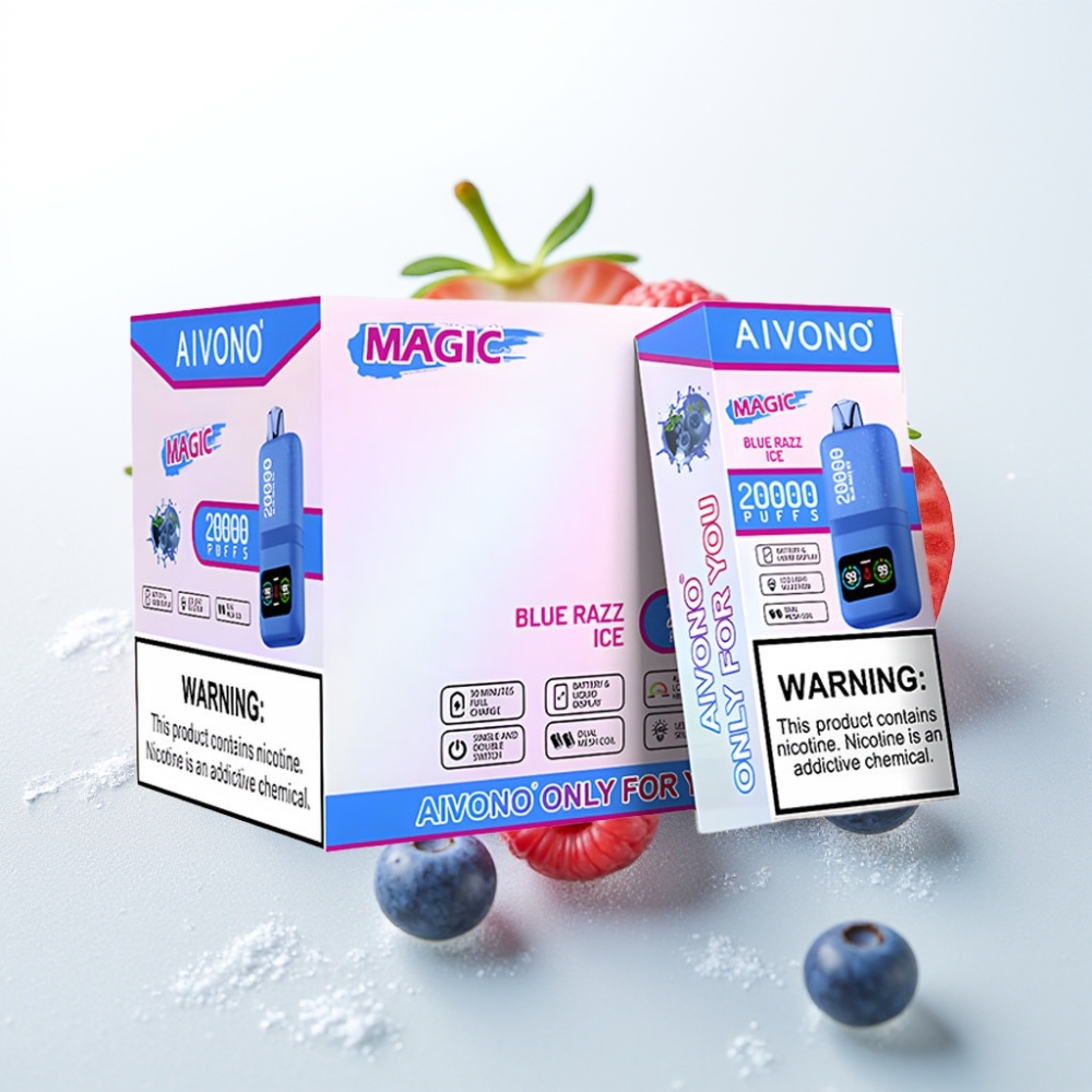 Aivono AIM MAGIC 20000 Puffs Blu Razz Ghiaccio, 5% Nicotina, 600mAh