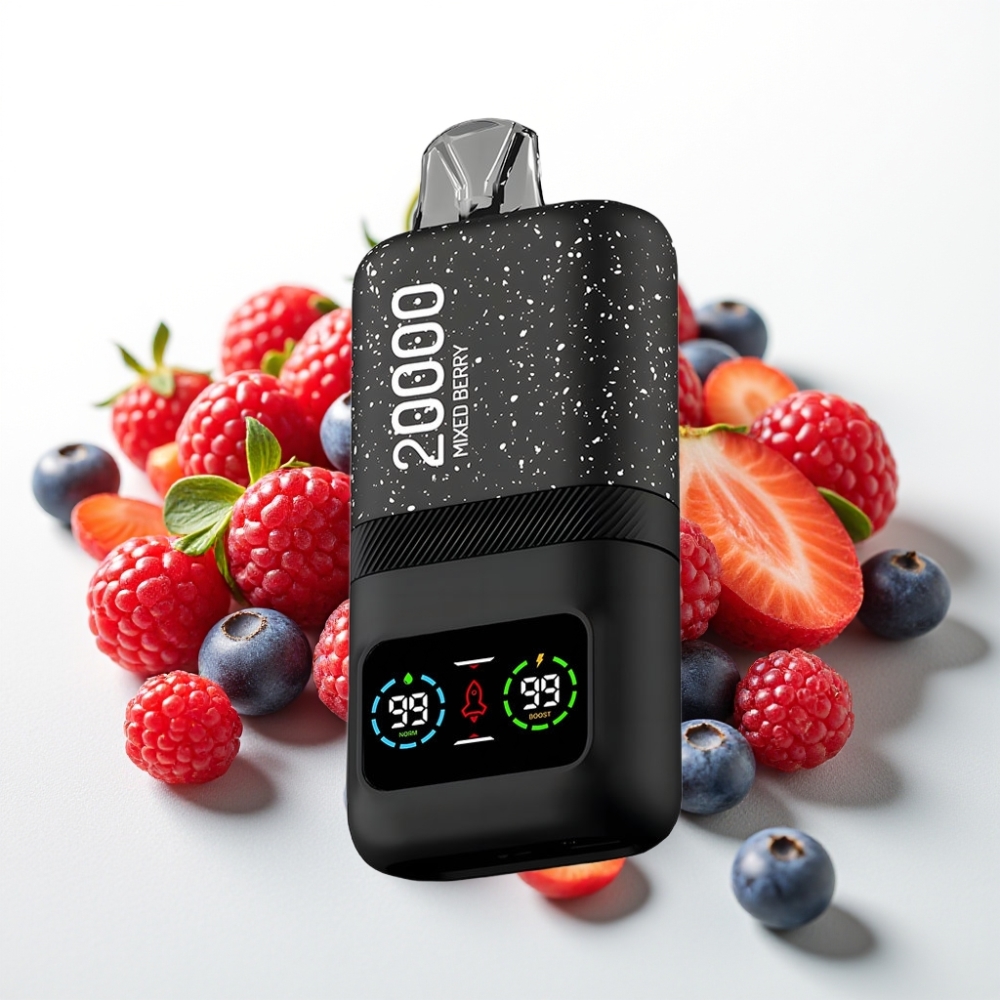 Aivono AIM MAGIC 20000 Puffs Disposable Vape Frutti di Bosco, 5% Nicotine, LCD, Ricaricabile Tipo-C