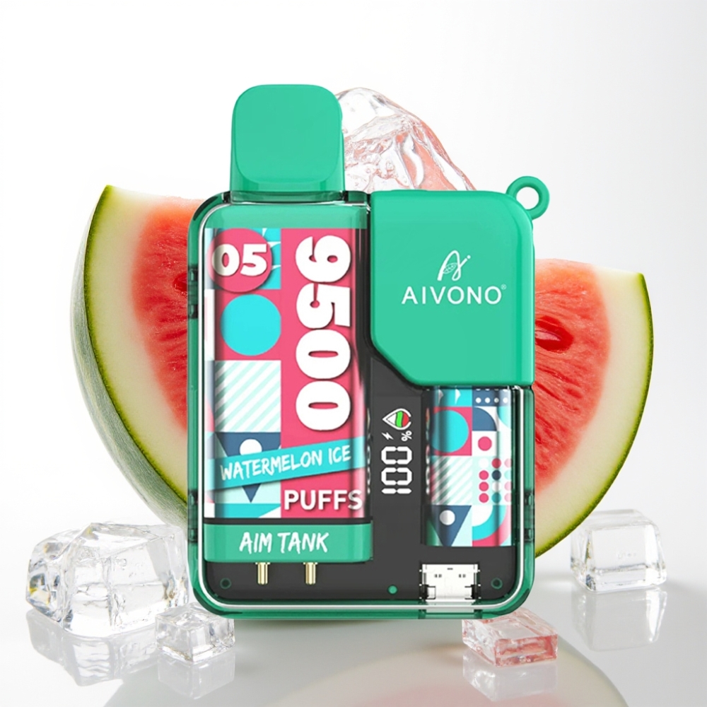 Aivono AIM-TANK 9500 Puffs Anguria Ghiacciata, 18ml, 650mAh, LCD, 1.2ohm