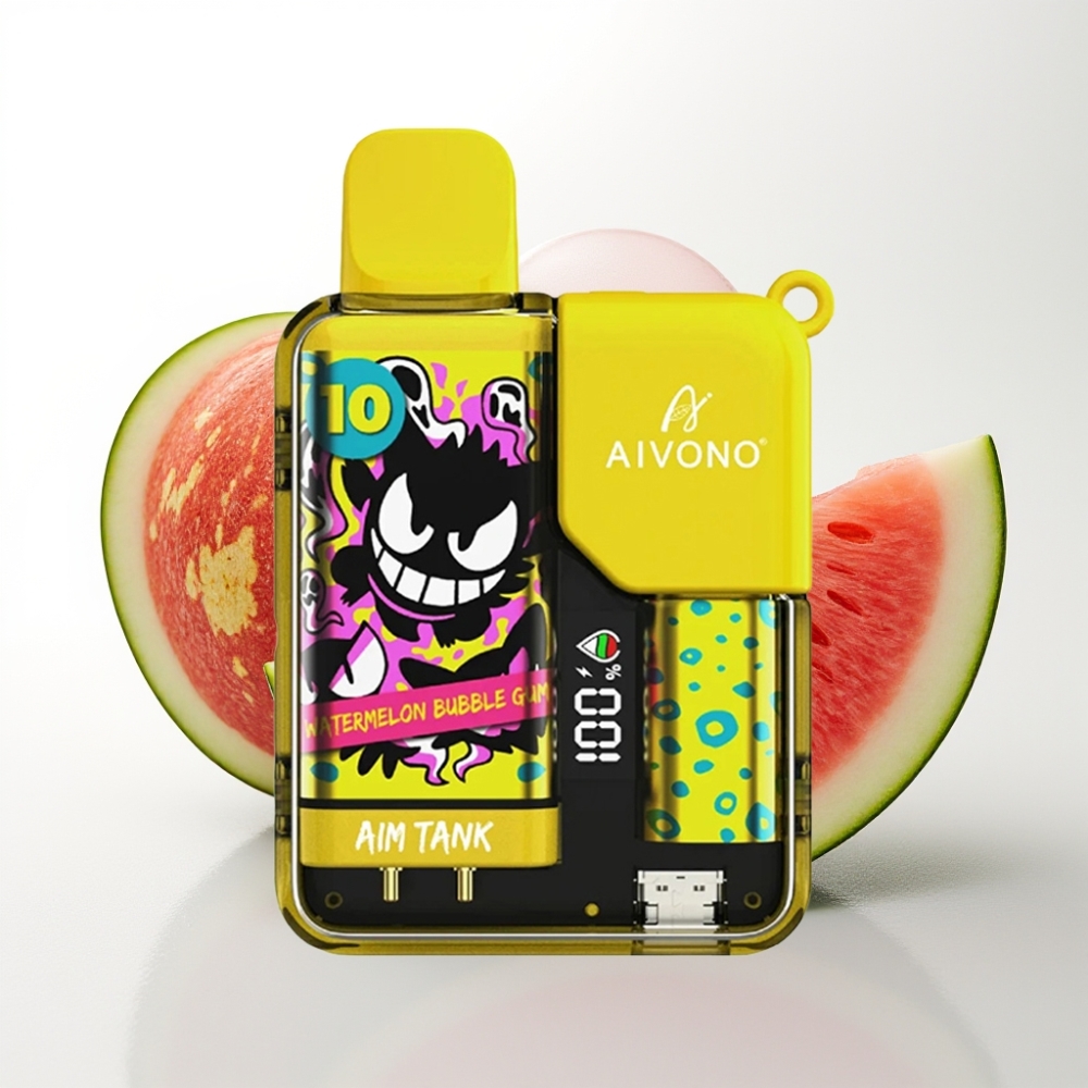 Aivono AIM-TANK 9500 Puffs Bubble Gum Anguria 18ml 650mAh LCD 1.2ohm