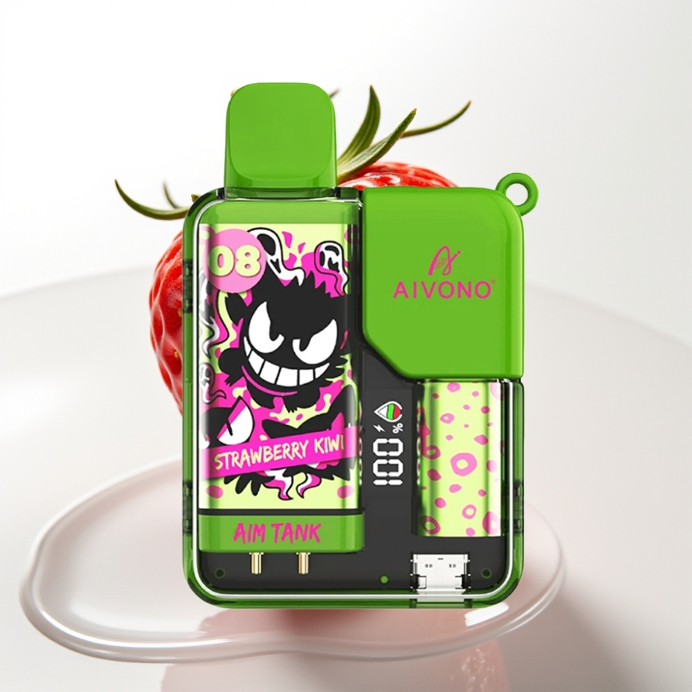 Aivono AIM-TANK 9500 Puffs Fragola Kiwi, 18ml, 650mAh, LCD, 1.2ohm