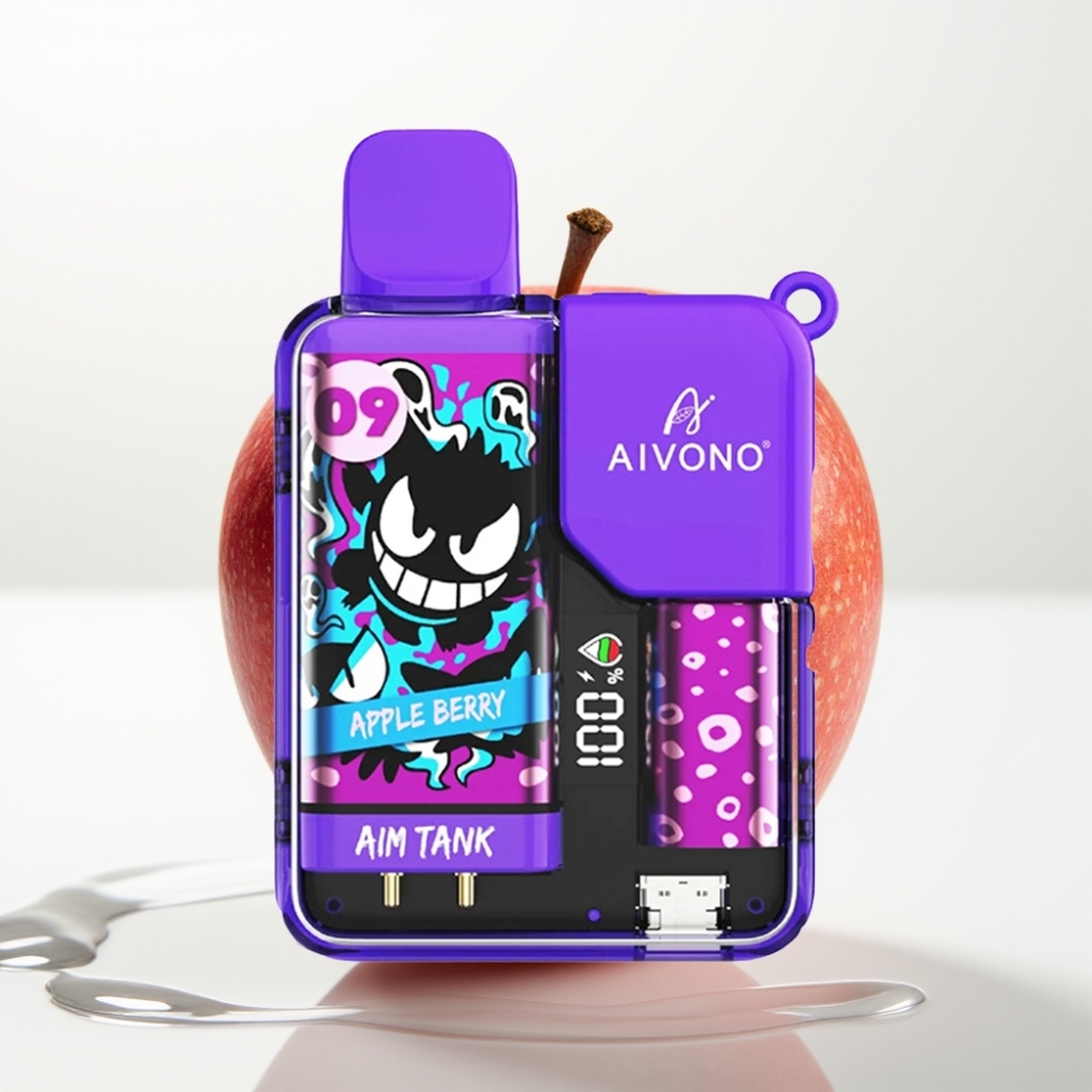 Aivono AIM-TANK 9500 Puffs Mela Frutti di Bosco – 18ml, 650mAh, LCD, 1.2ohm