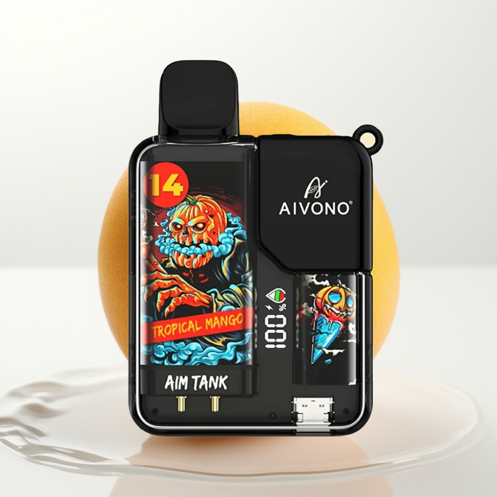 Aivono AIM-TANK 9500 Puffs Tropical Mango 18ml 650mAh LCD 1.2ohm
