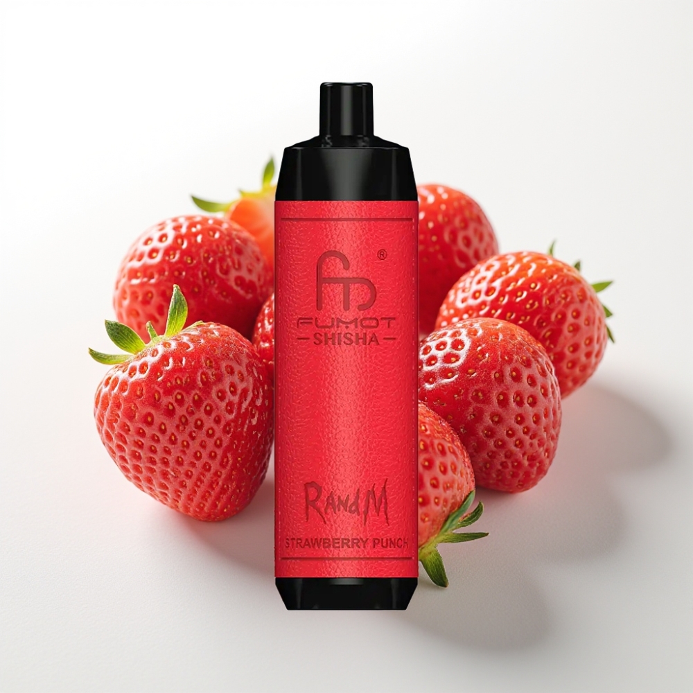 RandM Fumot Shisha 10000 Puff Dispositivo Monouso Fragola Punch - 18ml, 0.5% Nicotina