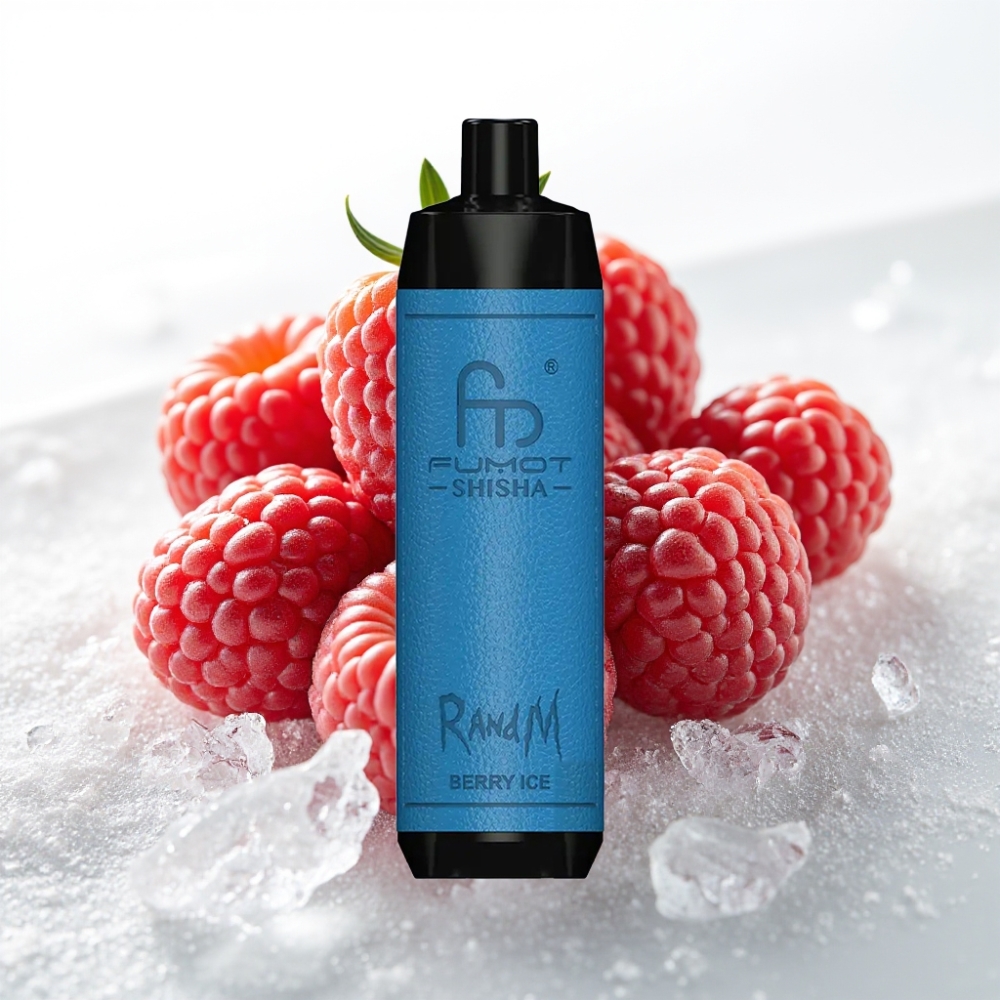 RandM Fumot Shisha 10000 Puff Monouso - Berry Ice, 18ml, 0.5% Nicotina