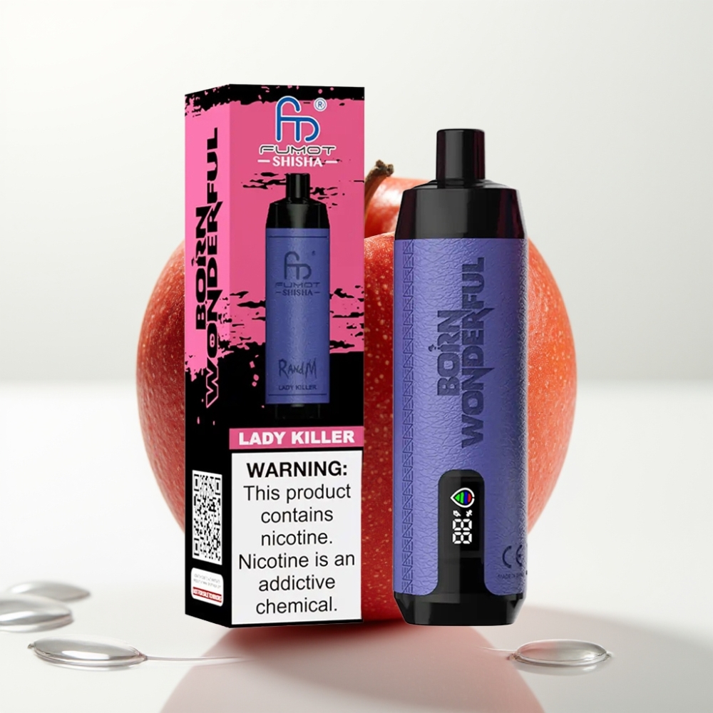 RandM Fumot Shisha 10000 Puff Sigaretta Elettronica Monouso Lady Killer, 18ml, 850mAh, 0.6ohm