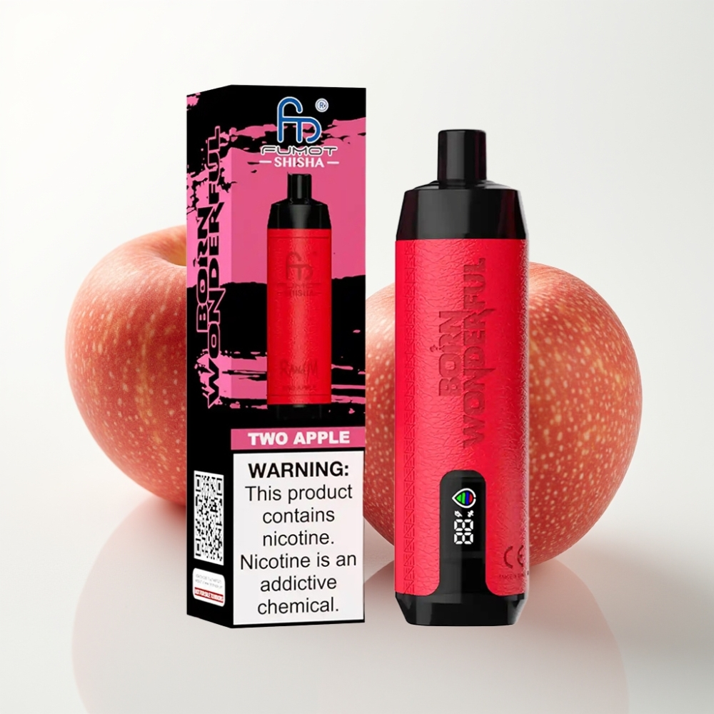 RandM Fumot Shisha 10000 Puff Svapo Monouso - Due Mele, 18ml, 850mAh