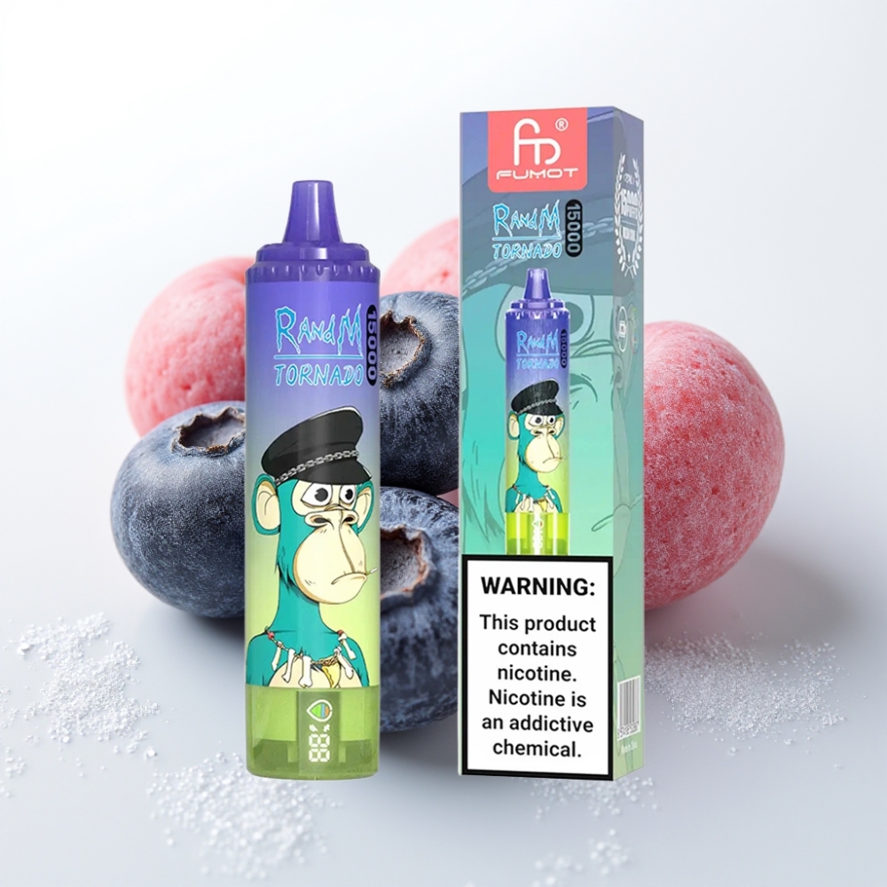 Fumot RandM Tornado 15000 Puff Blu Gomma da Palloncino - 25ml, 850mAh
