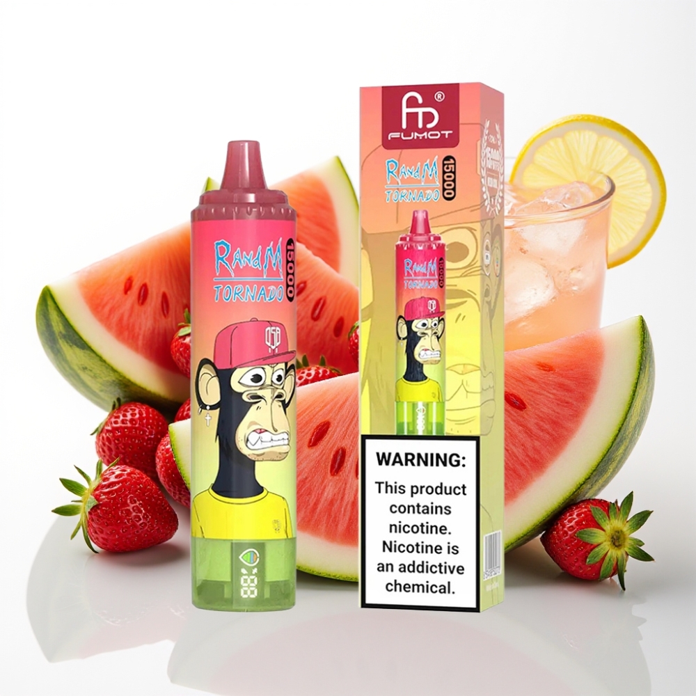 Fumot RandM Tornado 15000 Puff Fragola Anguria Limonata 25ml 850mAh Mesh