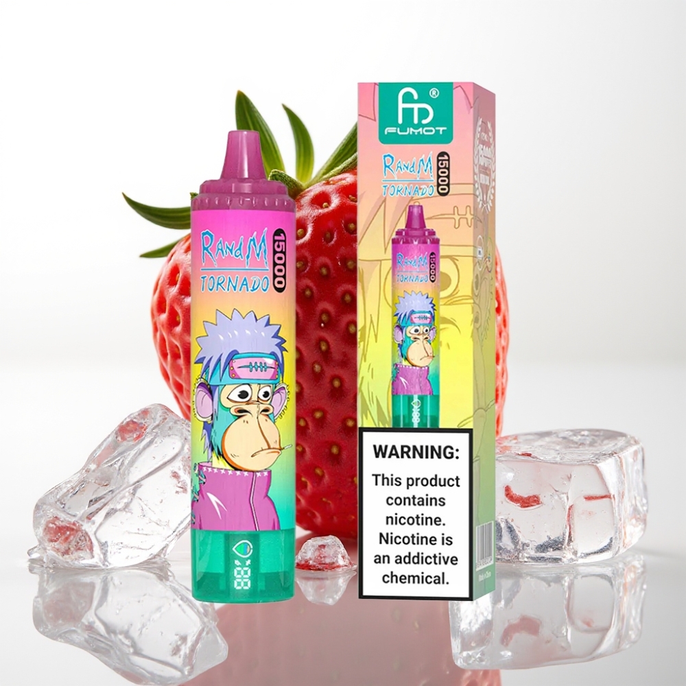 Fumot RandM Tornado 15000 Puff Fragola Ghiaccio, 25ml, 850mAh