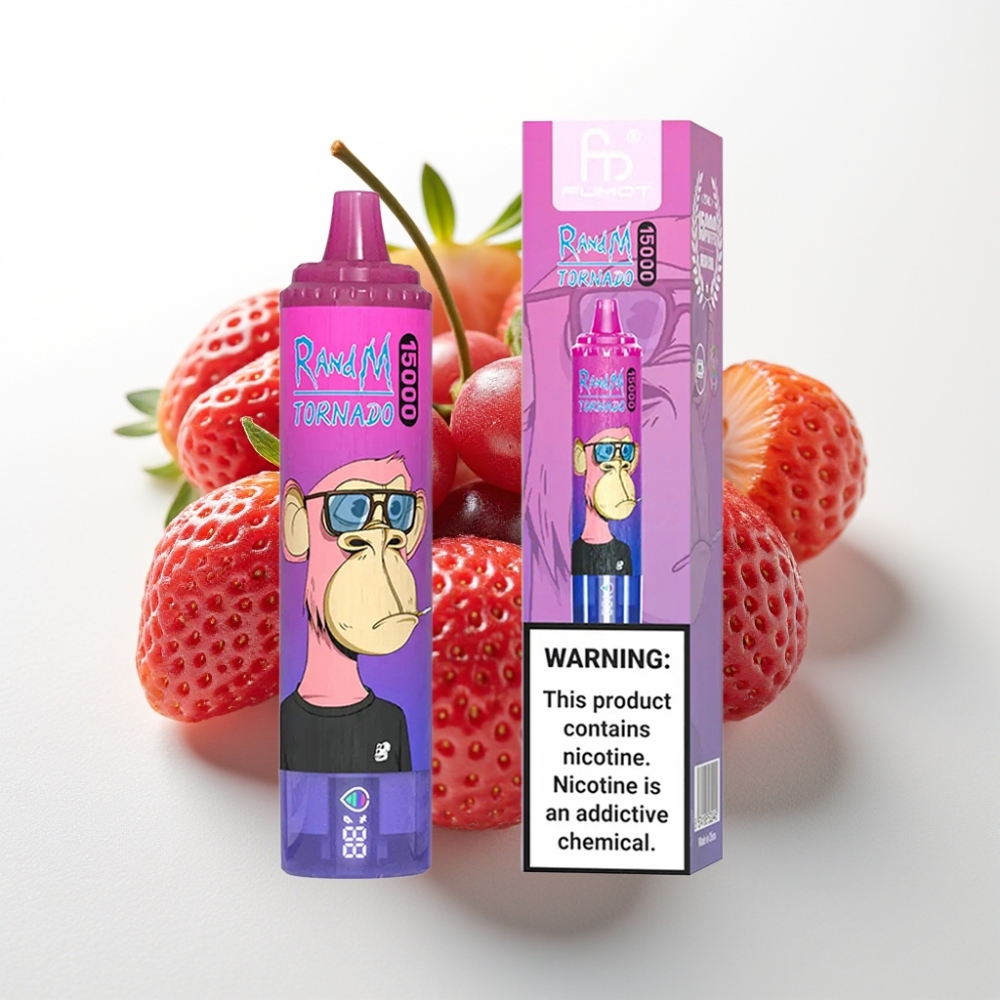 Fumot RandM Tornado 15000 Puff Fragola Uva - 25ml, 850mAh