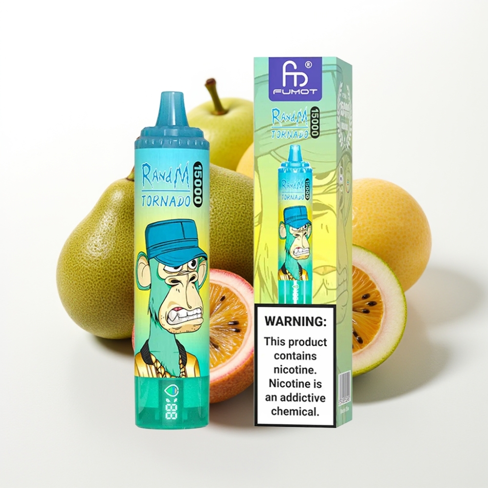 Fumot RandM Tornado 15000 Puff Kiwi Frutto della Passione Guava 25ml 850mAh USB-C