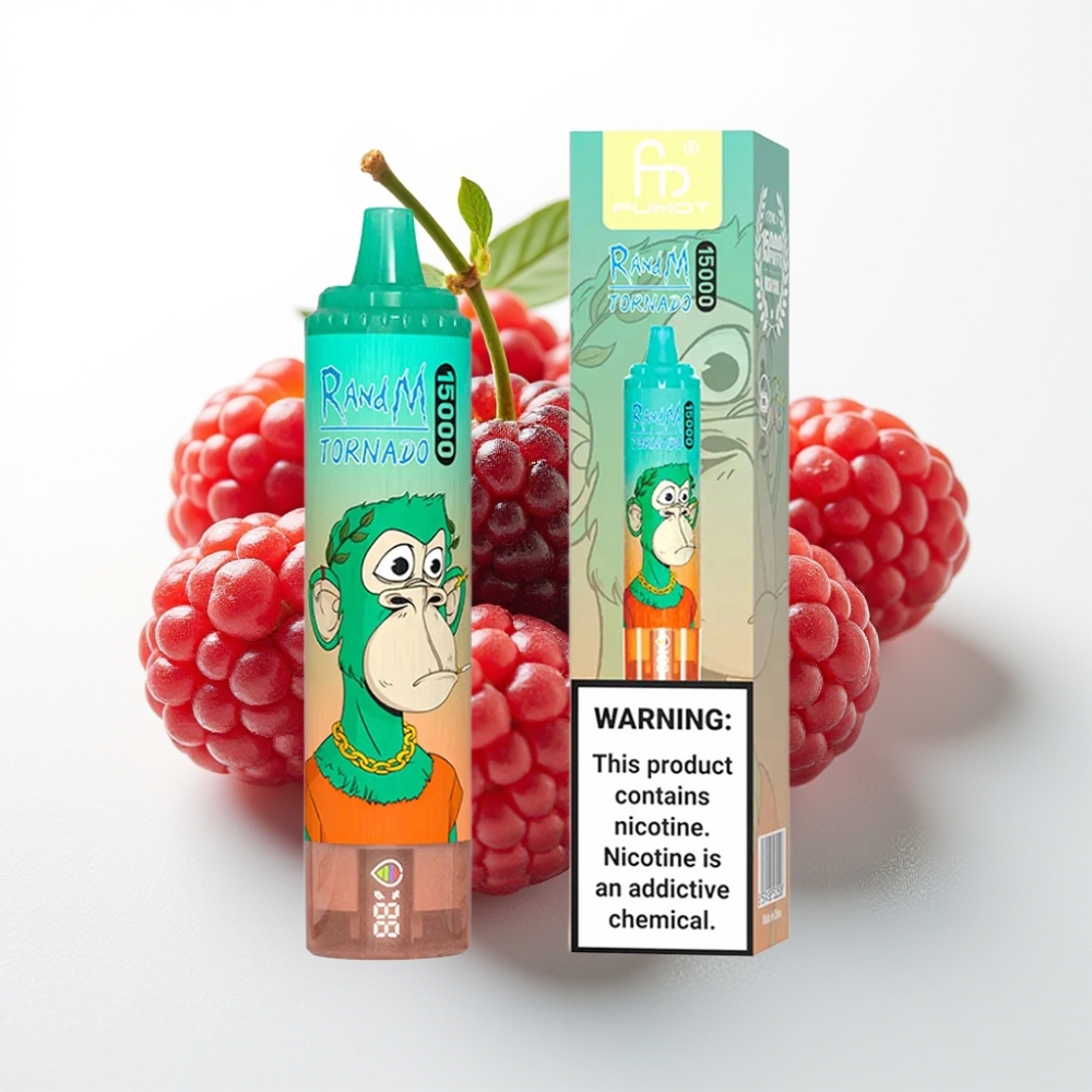 Fumot RandM Tornado 15000 Puff Triplo Berry, 25ml, USB-C, Schermo LCD