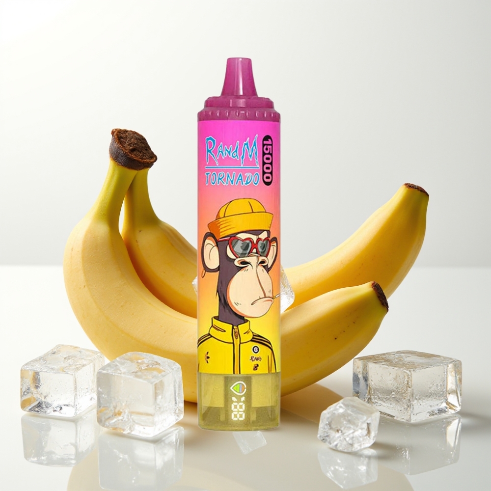 Fumot RandM Tornado 15000 Puffs Banana Ice 25ml 850mAh Mesh 0.9 Ohm