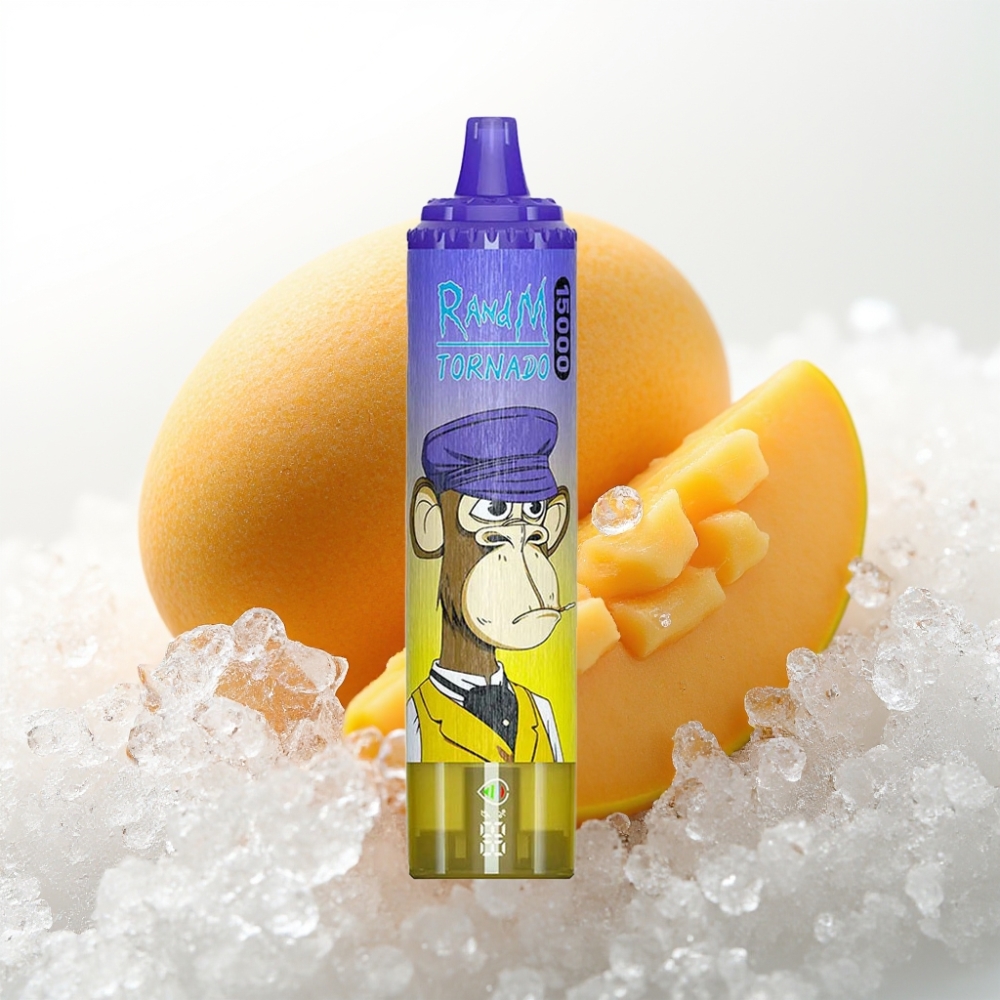 Fumot RandM Tornado 15000 Puffs Mango Ghiacciato - 25ml, 850mAh, USB-C