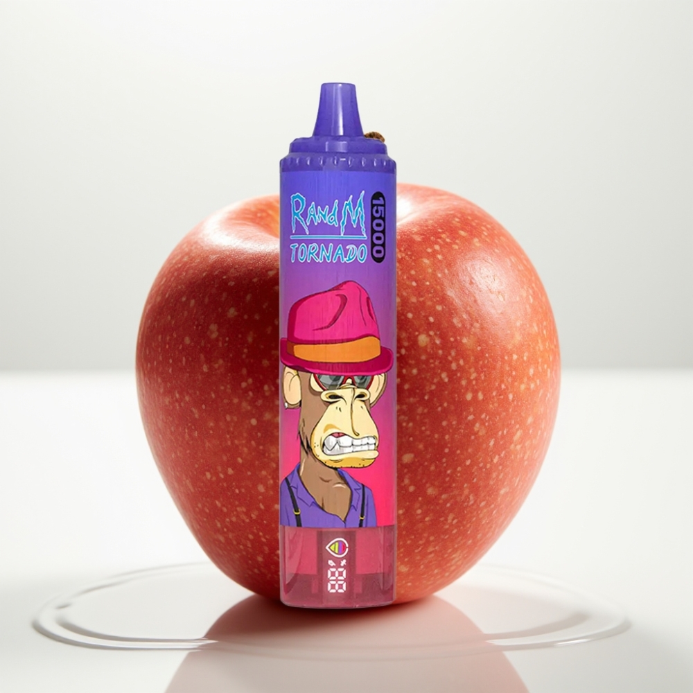 Fumot RandM Tornado 15000 Puffs Mela Acida, 25ml, 850mAh, USB-C, LCD