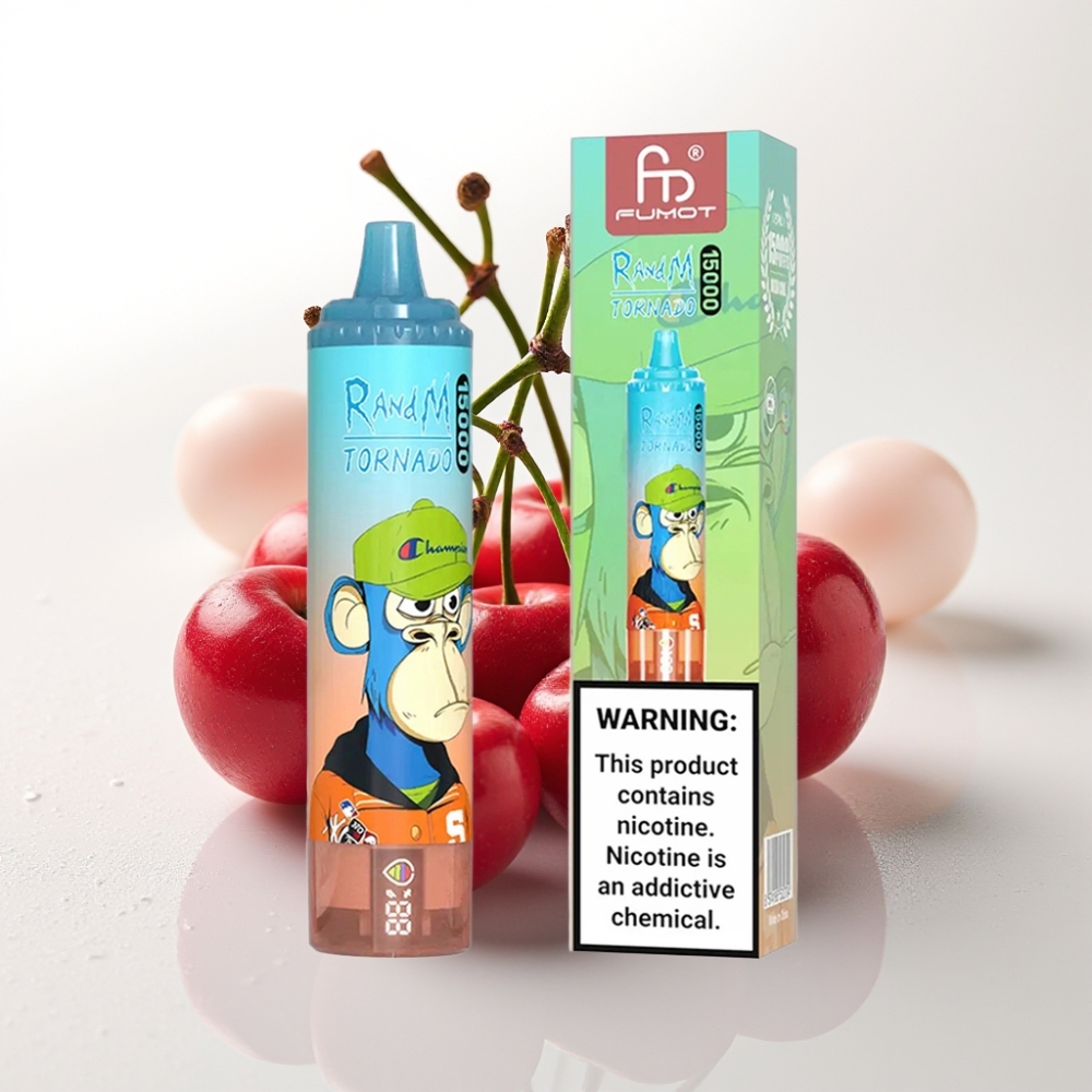 RandM Fumot Tornado 15000 Puff Aromatizzato Cherry Cola, 25ml, 850mAh, USB-C