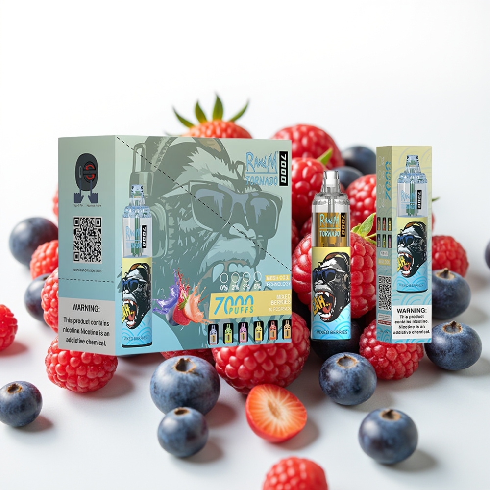 Fumot Tornado 7000 Disposable Vape - Bacche Miste, 14ML, Batteria 850MAH