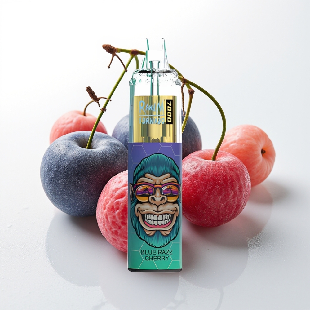 Fumot Tornado 7000 Disposable Vape Blue Razz Cherry 14ML 850MAH Mesh Coil