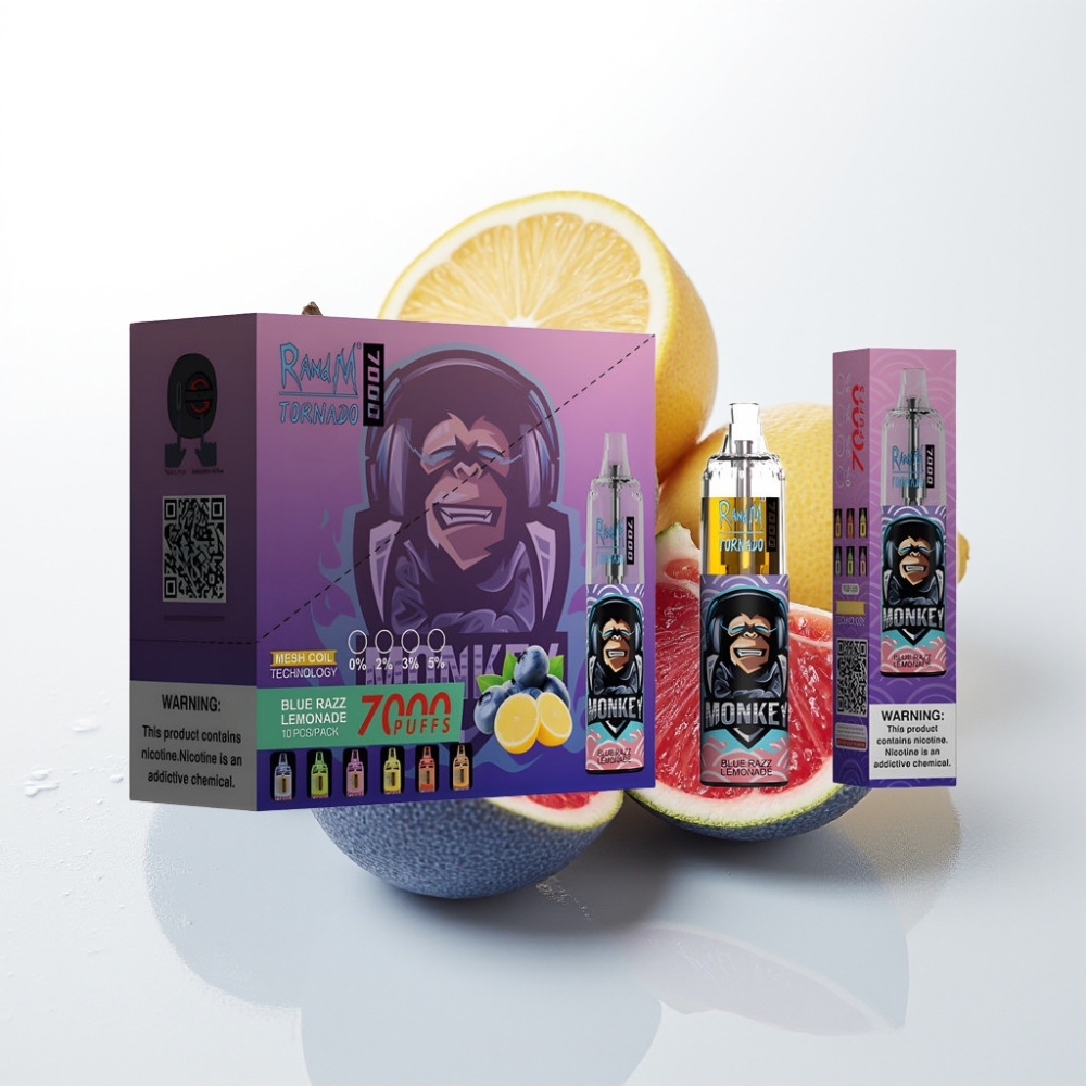 Fumot Tornado 7000 Disposable Vape Blue Razz Lemonade - 7000 Puff, 14ML