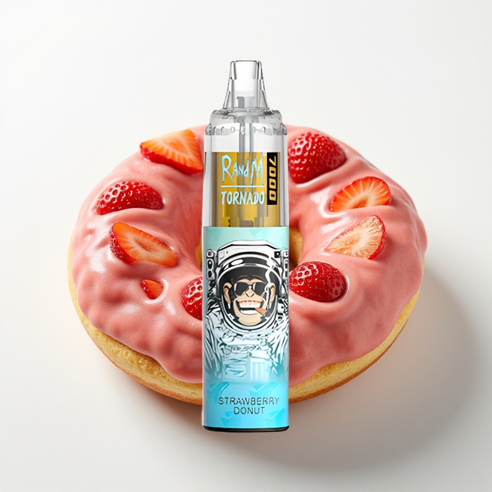 Fumot Tornado 7000 Disposable Vape Ciambella alla Fragola 7000 Puff, 14ML