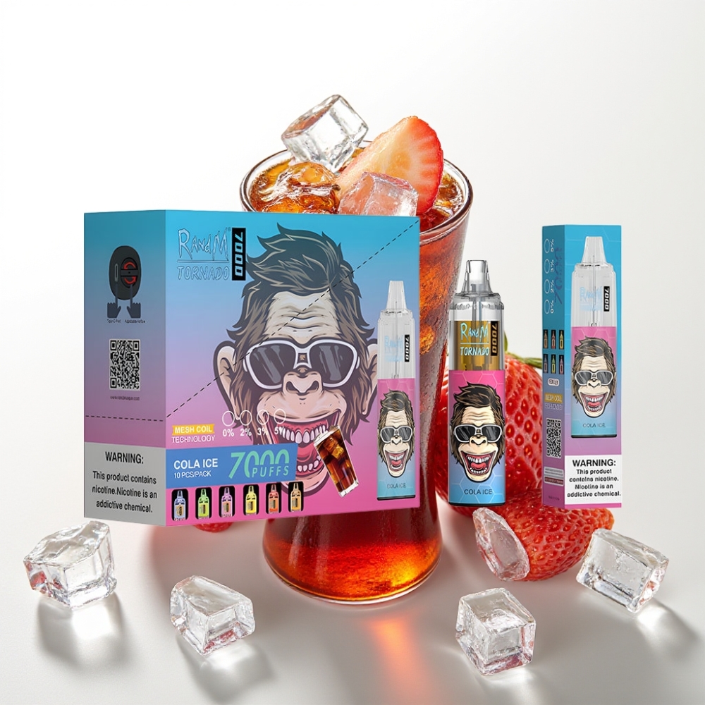Fumot Tornado 7000 Disposable Vape Cola Ghiacciato 7000 Puff, 14ML