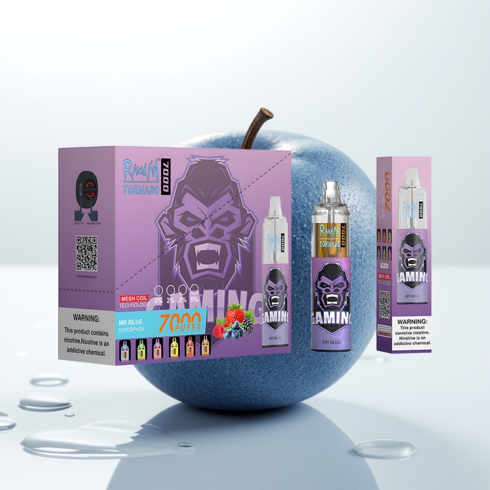 Fumot Tornado 7000 Disposable Vape Dr. Blu - 7000 Puff, 14ML, RGB