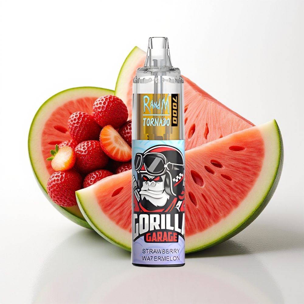Fumot Tornado 7000 Disposable Vape Fragola Anguria, 7000 Puff, 14ML