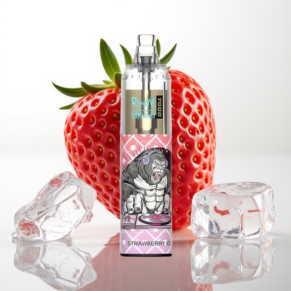 Fumot Tornado 7000 Disposable Vape Fragola Ghiaccio 7000 Puff 14ML Mesh Coil