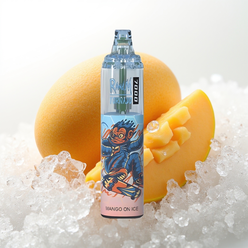 Fumot Tornado 7000 Disposable Vape Mango Ghiacciato, 7000 Puff, 14ML