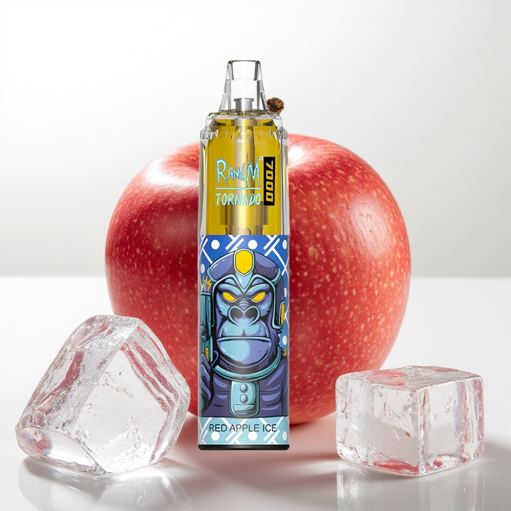 Fumot Tornado 7000 Disposable Vape Mela Rossa Ghiaccio - 7000 Puff, 14ML