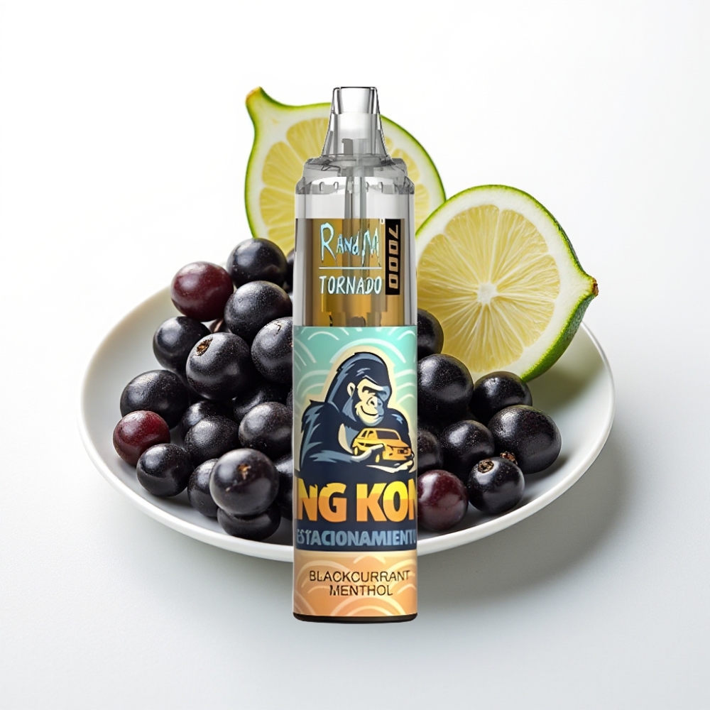 Fumot Tornado 7000 Disposable Vape Mirtillo Nero Mentolo - 7000 Puff, 14ML