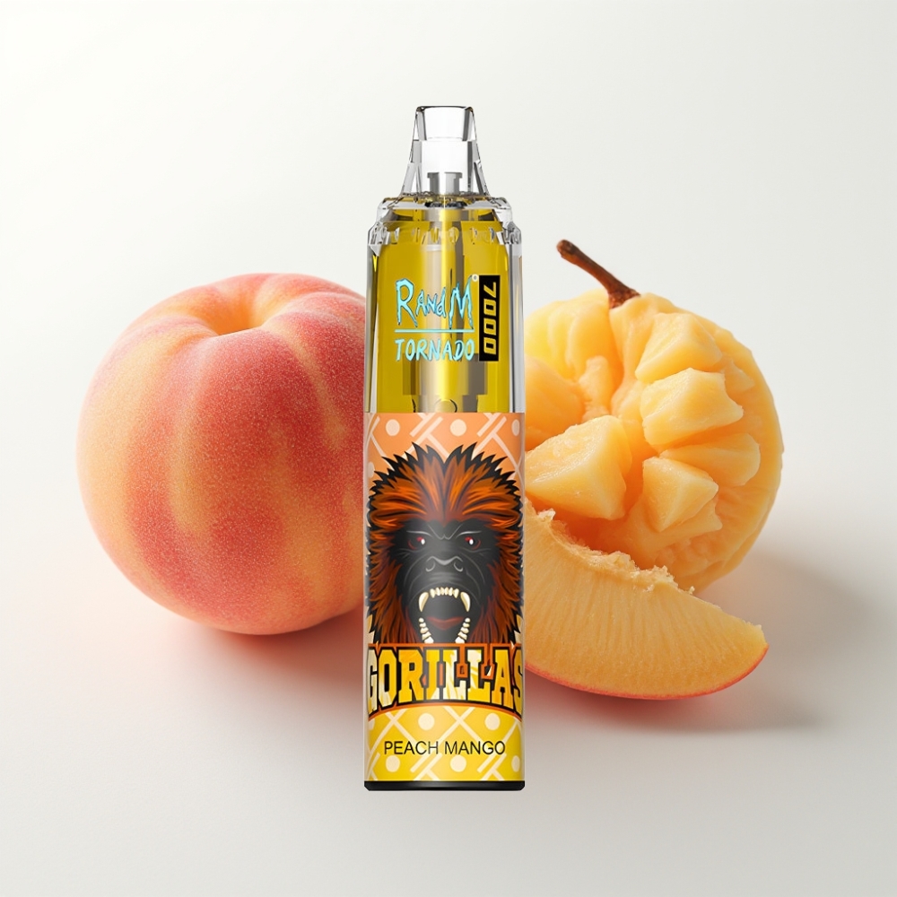 Fumot Tornado 7000 Disposable Vape Pesca Mango - 7000 Puff, 14ML