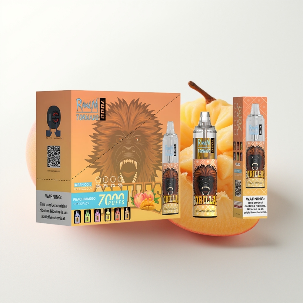 Fumot Tornado 7000 Disposable Vape Pesca Mango - 7000 Puff, 14ML