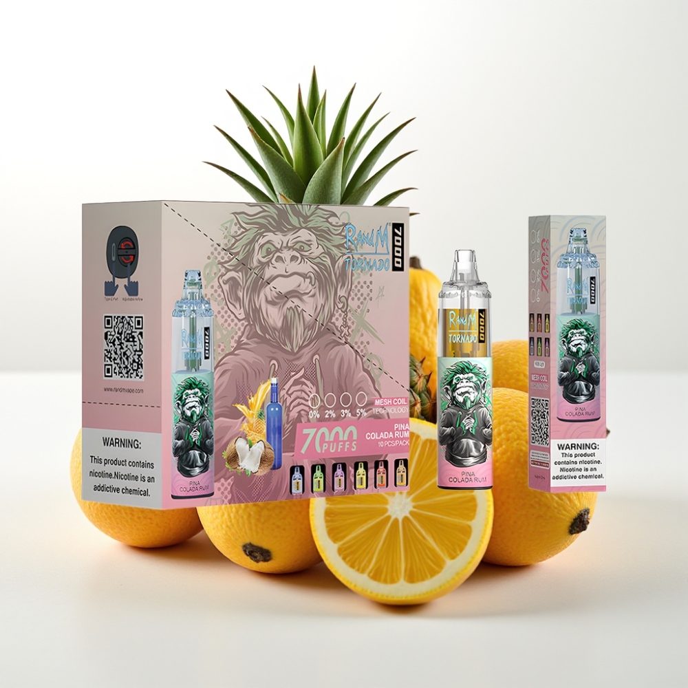 Fumot Tornado 7000 Disposable Vape Pina Colada Rum 14ML, 850MAH, Mesh Coil