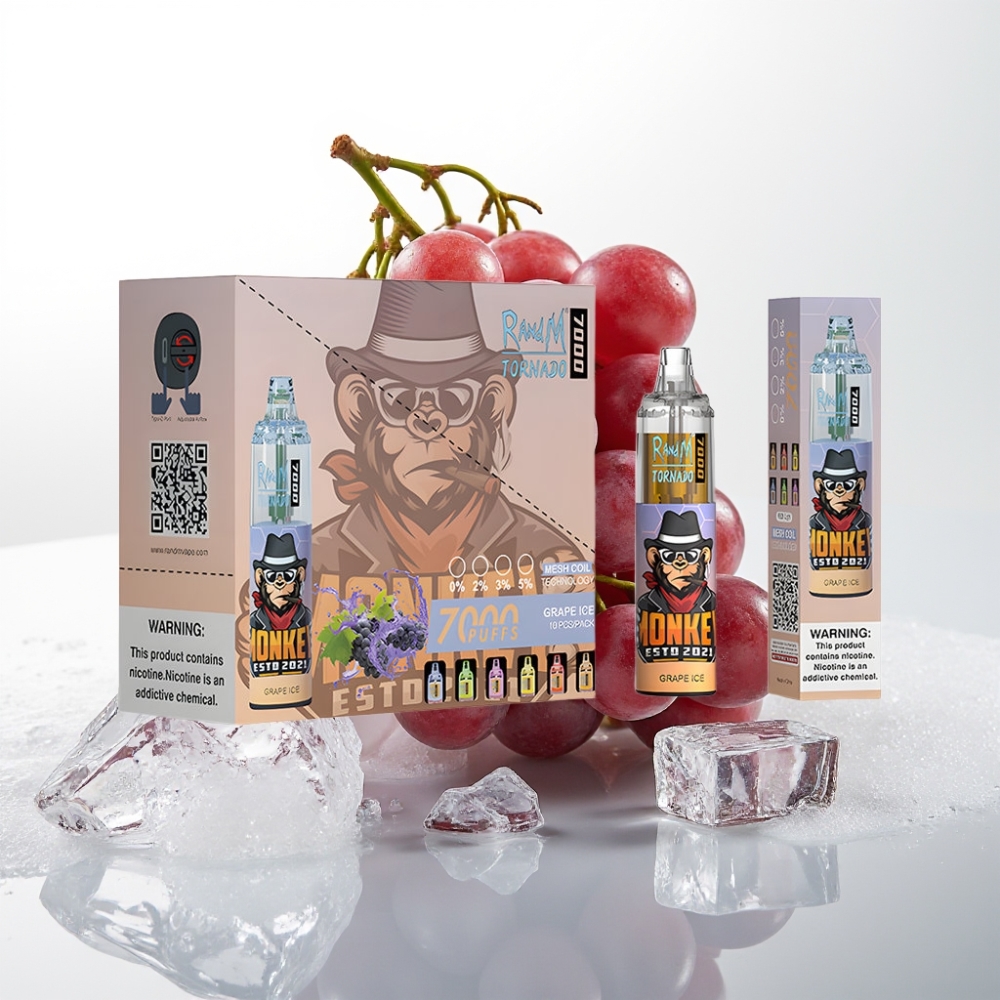 Fumot Tornado 7000 Disposable Vape Uva Ghiacciata, 7000 Puff, 14ML