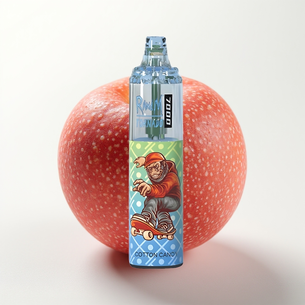 Fumot Tornado 7000 Disposable Vape Zucchero Filato, 7000 Puff, 14ML, RGB