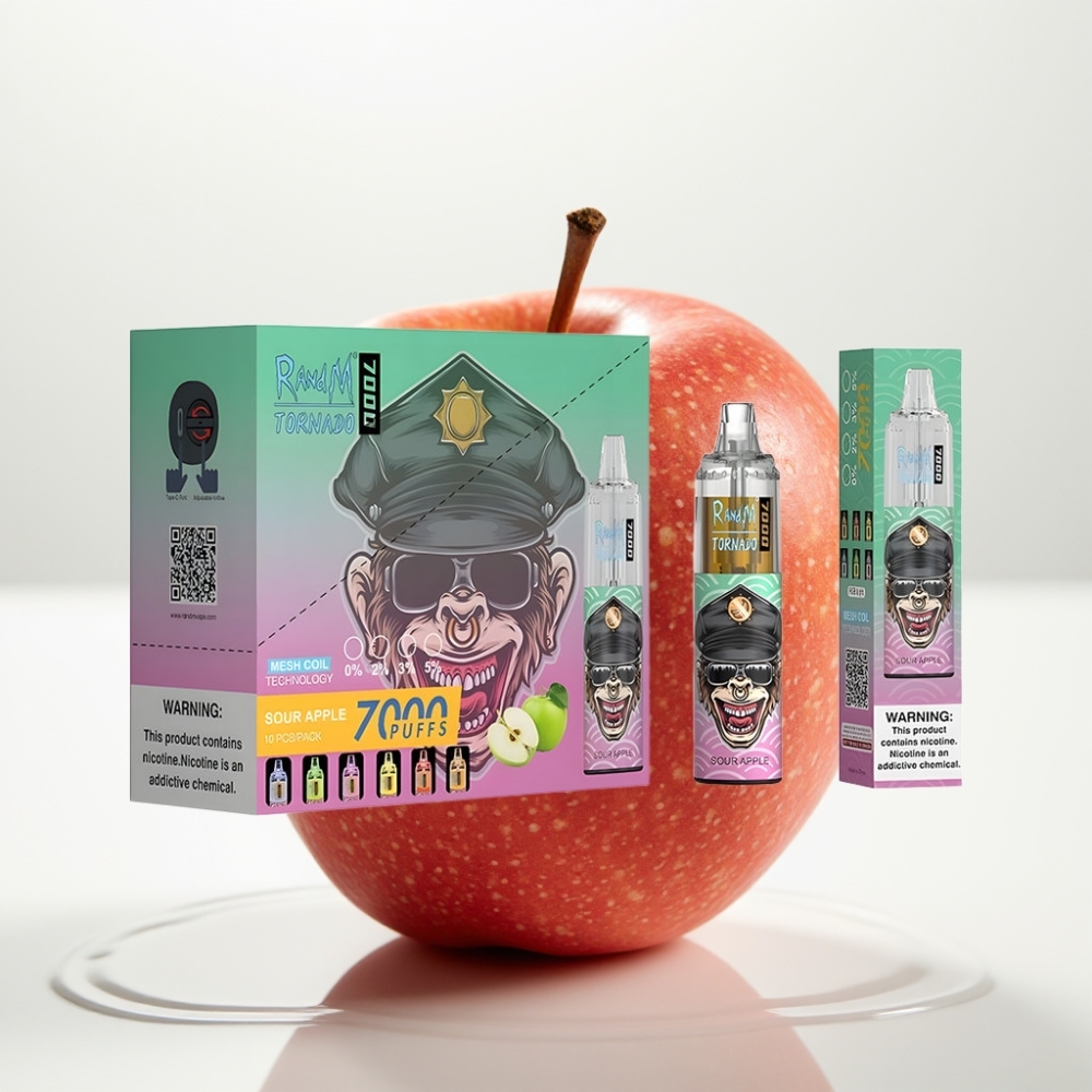 Fumot Tornado 7000 Mela Acida, 14ML, 850MAH, Mesh, Type-C, RGB