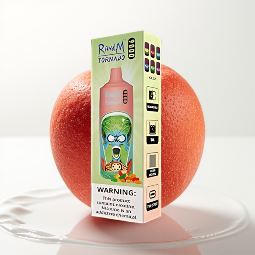 RandM Tornado 9000 Puffs Disposable Vape Gummy Bear - 18mL, Mesh Coil, Display RGB