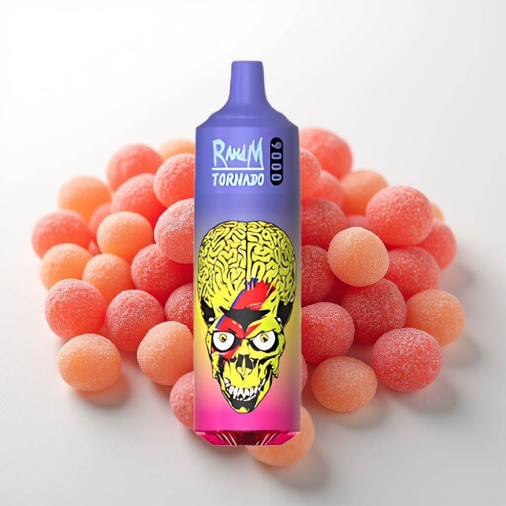 RandM Tornado 9000 Puffs Disposable Vape Skittles - 9000 Puff, 18mL, Mesh Coil