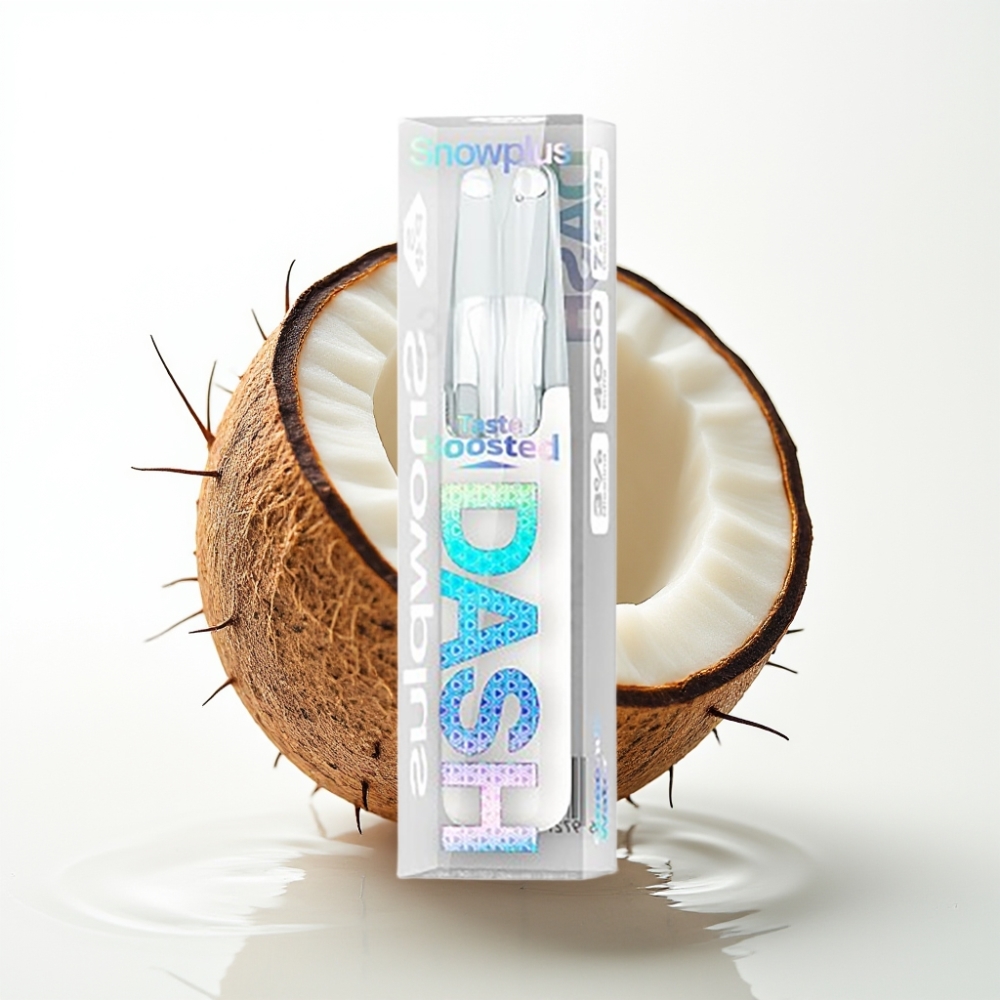 Snowplus Dash 4000 Puffs Dispositivo Monouso Acqua di Cocco, 7.5ml/530mAh
