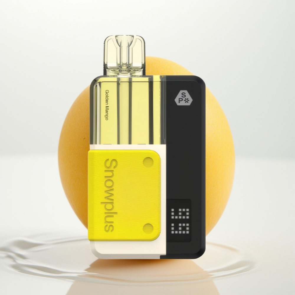 Snowplus Swift Pod Kit 15000 Puffs Golden Mango - 43x81x25mm, 65g, Dual Mesh, 1000mAh
