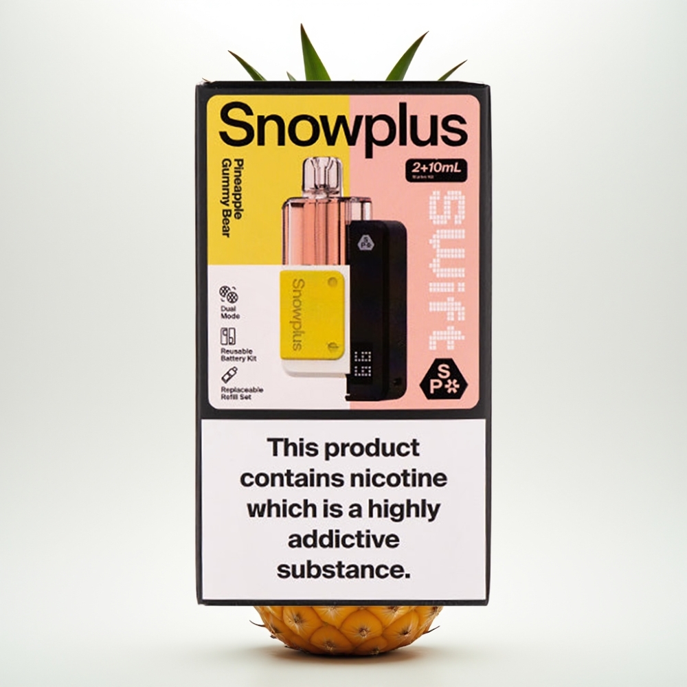 Snowplus Swift 5000 Puff Prefilled Pod Kit Orsetto Gommoso all\'Ananas, 1000 mAh, 2+10 ml