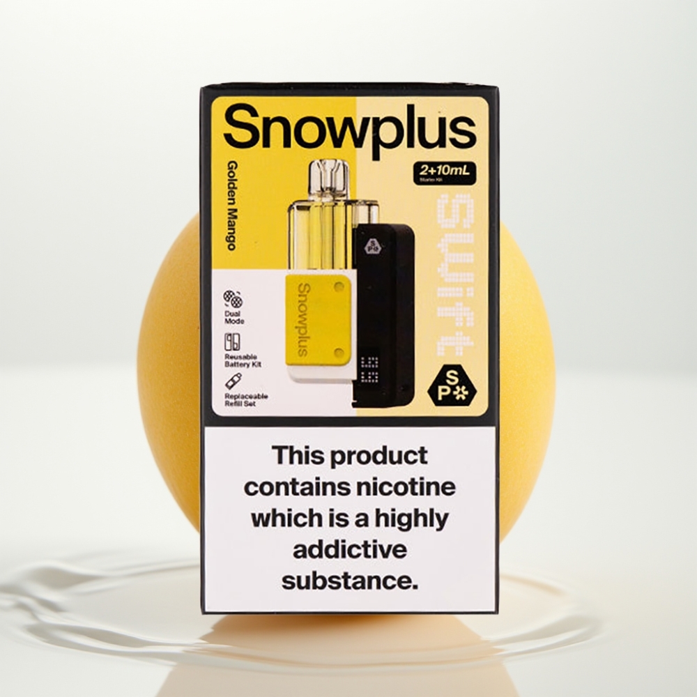 Snowplus Swift 5000 Puffs Prefilled Pod Kit Mango Dorato, 1000 mAh, 2% nic